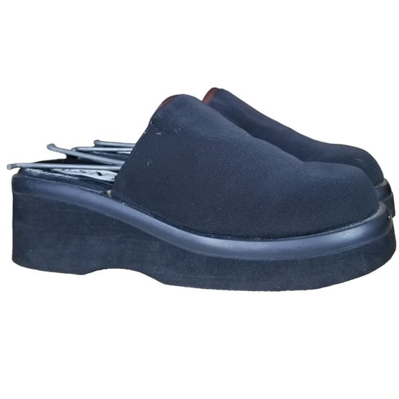 Vintage Y2K Esny platform mule slides square toe size 7 - Picture 1 of 10
